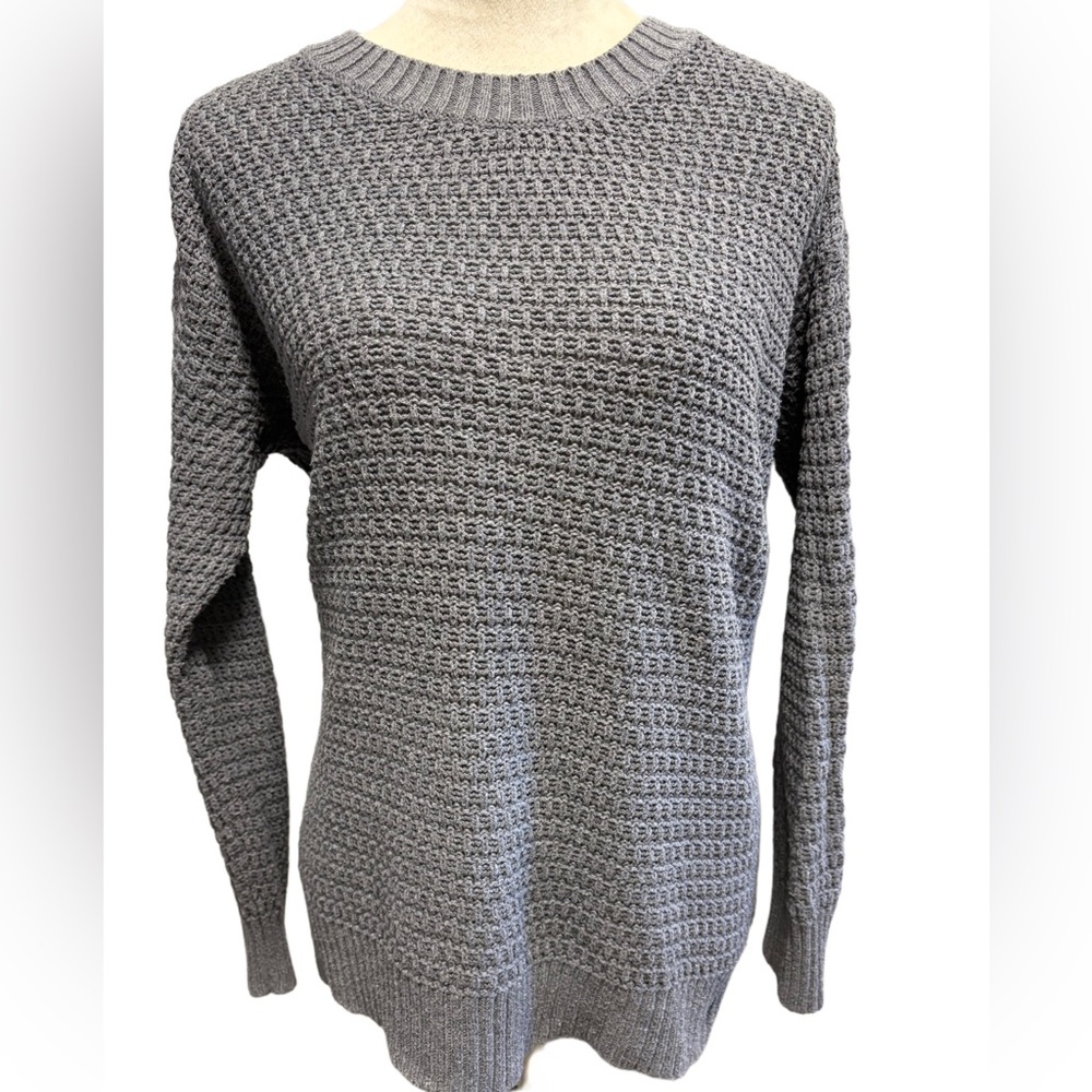 Old Navy Oversized Grey Cable Textured Sweater - M